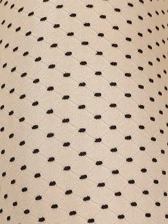 WOLFORD | Medias funcionales CONTROL DOTS 20 negras | beige